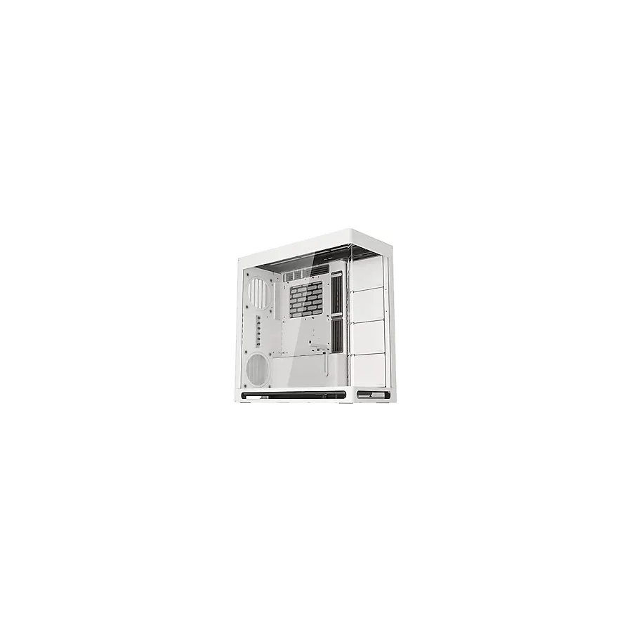 HAVN HS 420 Dual-Chamber ATX Orta Boy PC Kasa Beyaz Hibrit Tasarım, 11x 140mm Fan Yuvası ve 3x 420mm Radyatör Desteği, SimpliCable Kablo Yönetimi, Temperli Cam, PWM Fan Hub
