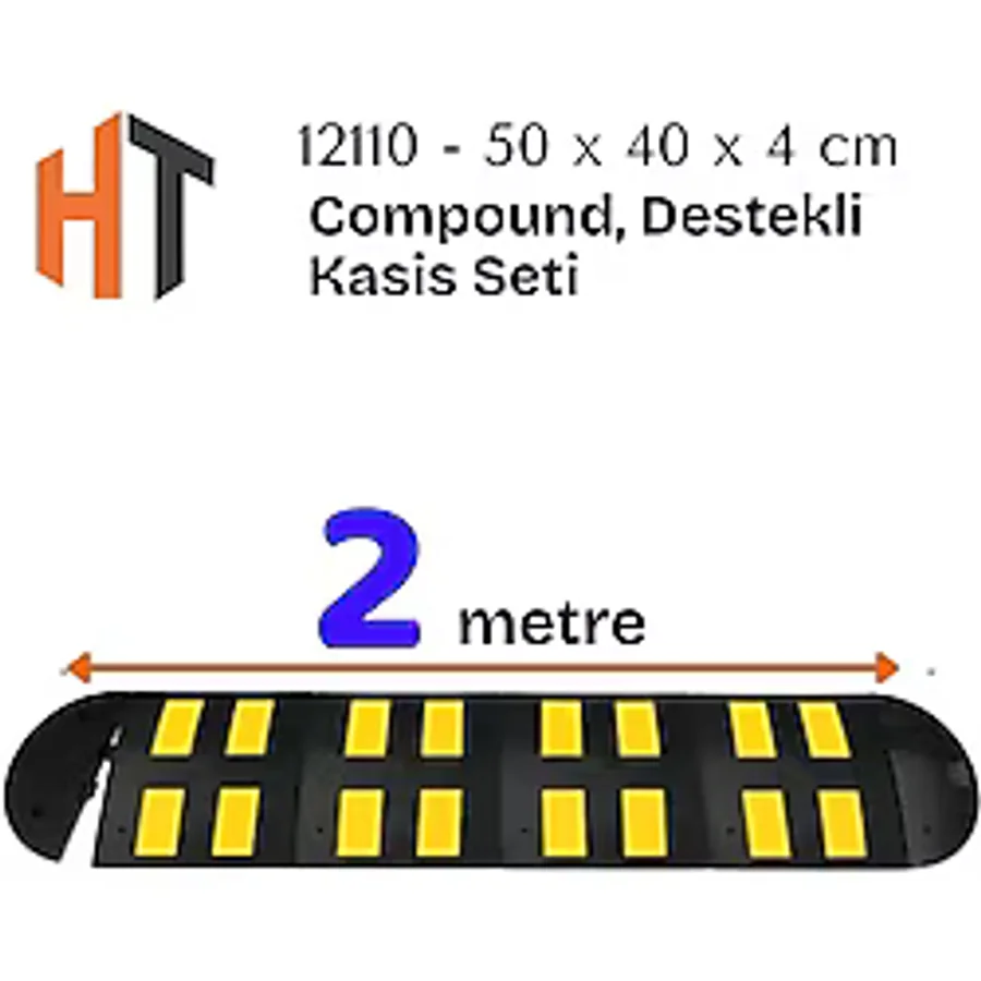 Hayat Trafik - Kauçuk Yol Kasisi, Destekli Kasis Seti 2 Metre
