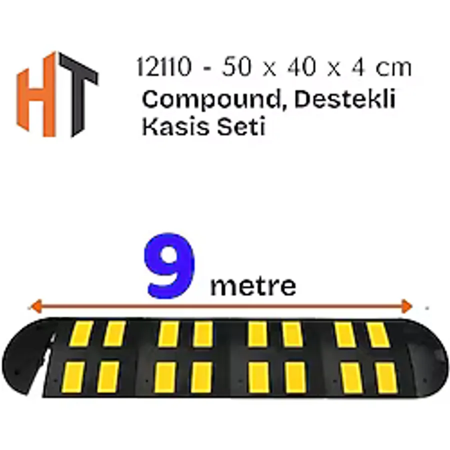 Hayat Trafik - Kauçuk Yol Kasisi, Destekli Kasis Seti 9 Metre