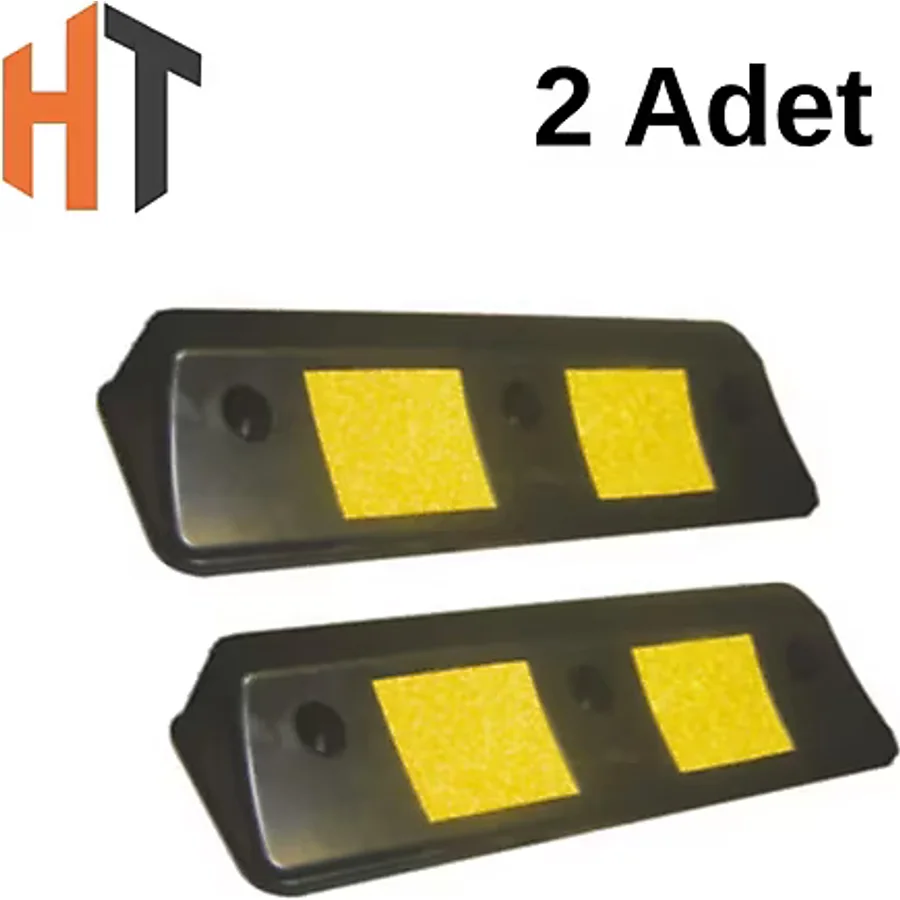 Hayat Trafik - Oto Park Araç Stoperi PPC 50x16x10 cm- 2'li Set