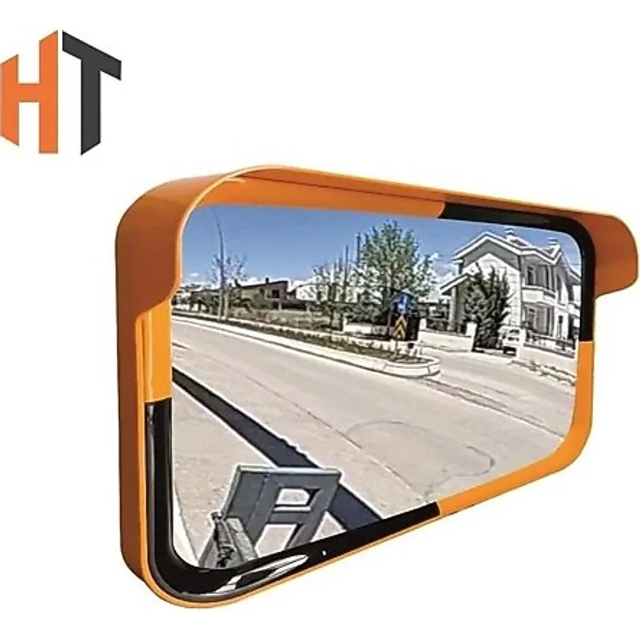 Hayat Trafik Trafik Güvenlik Aynası 40 x 60 cm Sarı-Siyah, Tümsek Ayna, Otopark Aynası
