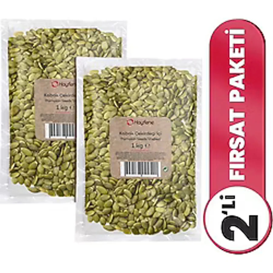 Hayfene 2'li Kabak Çekirdeği Içi (Çiğ) - 2x1 kg - 2 kg