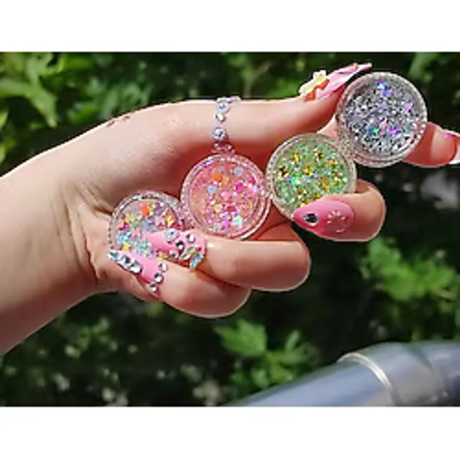 hbtasarim Simli Kremsi Far Glitter Jel Far 4lü Set