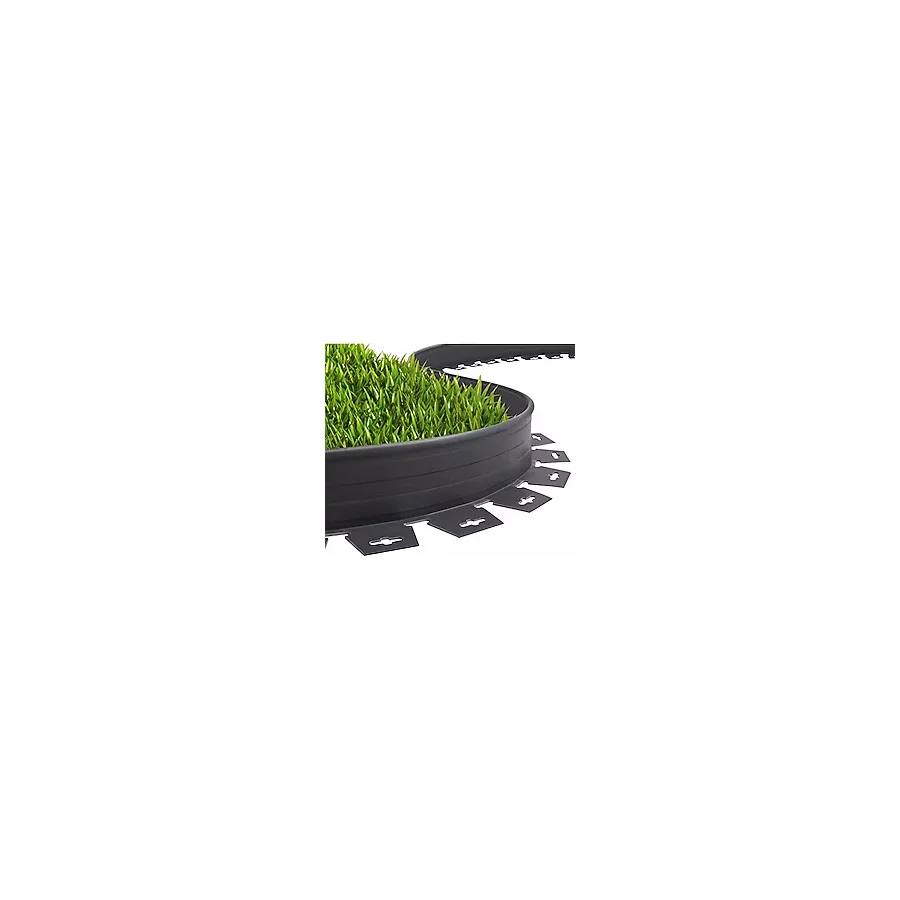 Hd Gurup Çim Ayırıcı / Sınırlandırıcı Plastik Ayraç 10 Metre - Siyah