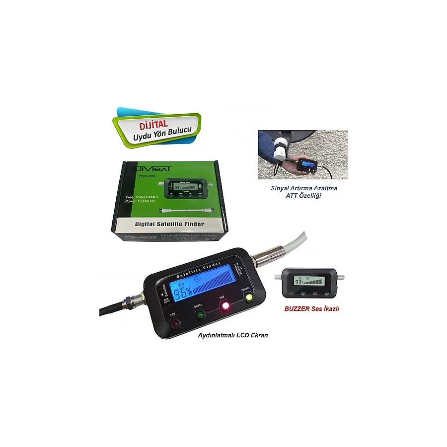 HDMİ SAT / DİVİSAT Dijital Finder Uydu Yön Bulucu