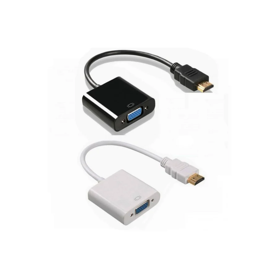 Hdmi To Vga Kablo Ses Destekli Çevirici Dönüştürücü