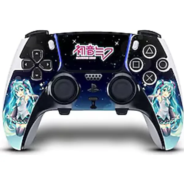Head Case Designs Officially Licensed Hatsune Miku Night Sky Graphics Vinyl Sticker Gaming Skin Decal Cover Compatible With Sony PlayStation 5 PS5 DualSense Edge Controller