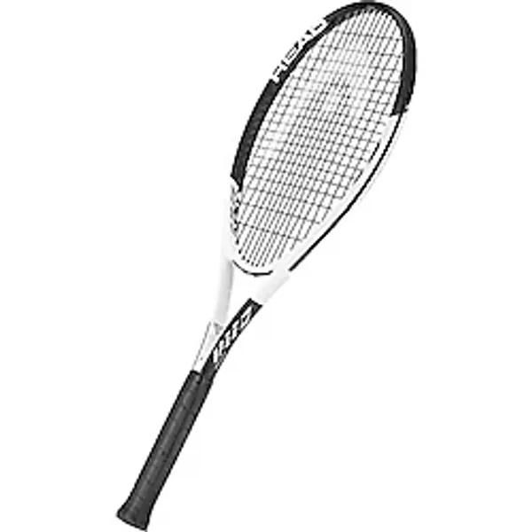 HEAD Geo Speed Yetişkin Tenis Raketi - Ön Sinirli Kafa Işık Dengesi 27,5 İnç Raket - 4 3/8 Kavrama, Siyah/Beyaz
