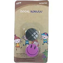 Headlice Stopper Doğal Kokulu Bit Rozeti 2 Li Siyah Ve Mor Gülen Emoji