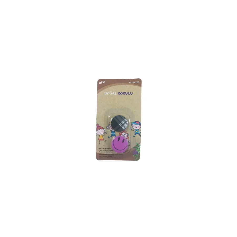 Headlice Stopper Doğal Kokulu Bit Rozeti 2 Li Siyah Ve Mor Gülen Emoji