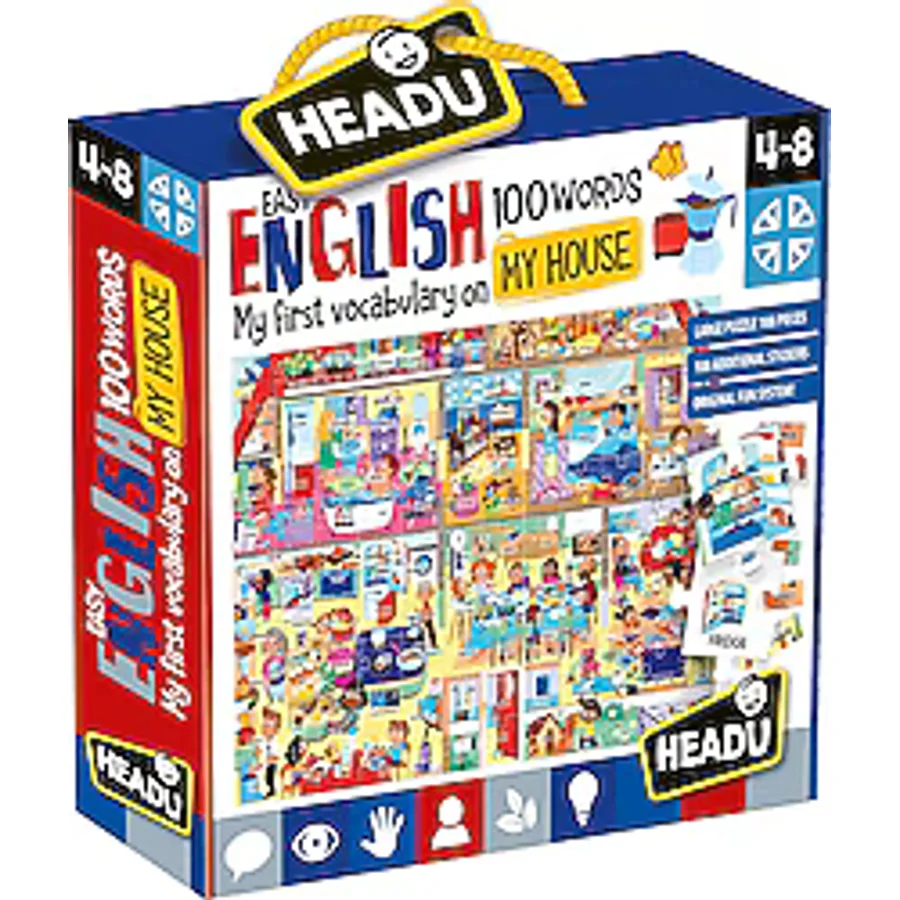 Headu 100 İngilizce Kelime Çiftlik Puzzle IT20997