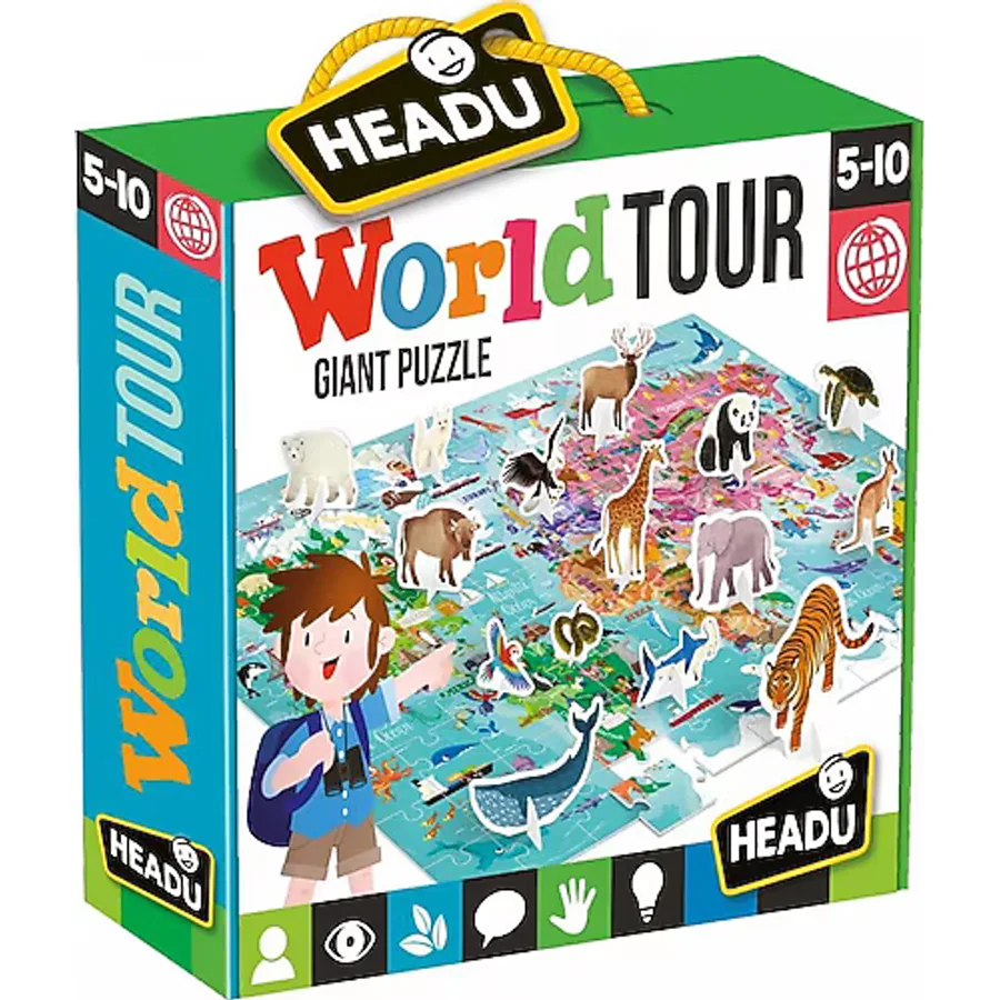 Headu 108 Parça Dünya Turu Puzzle