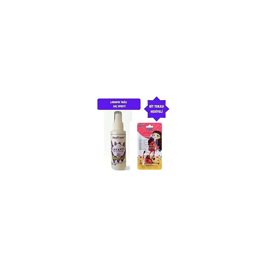 Healthsev Lavanta Yağlı Saç Bakım Spreyi 100 Ml Bit Tokası Hediyeli Set