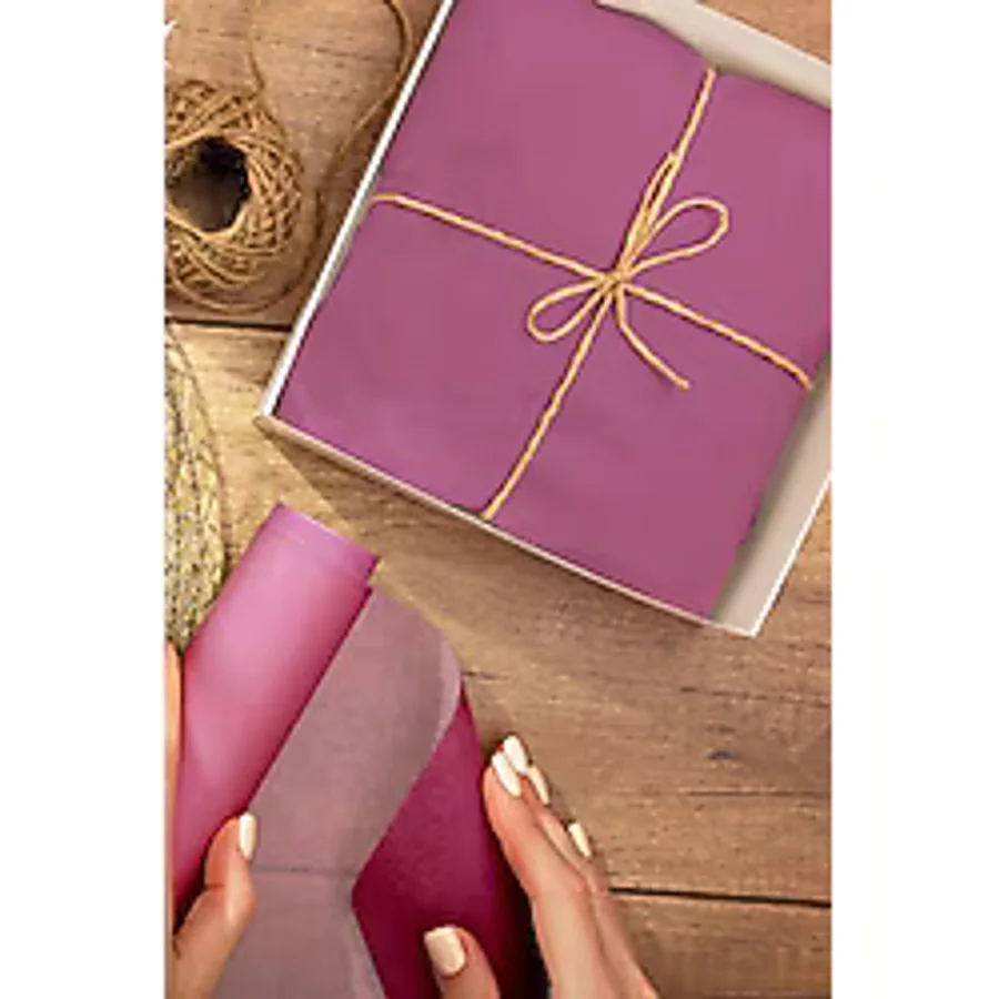 Hediye Paketleme Kağıdı:30 Adet Yüksek Kaliteli Pembe Zemin Baskılı 30gr. Pelur Kağıtlarımızla Şık Hediyeler Hazırlayın 34x48CM