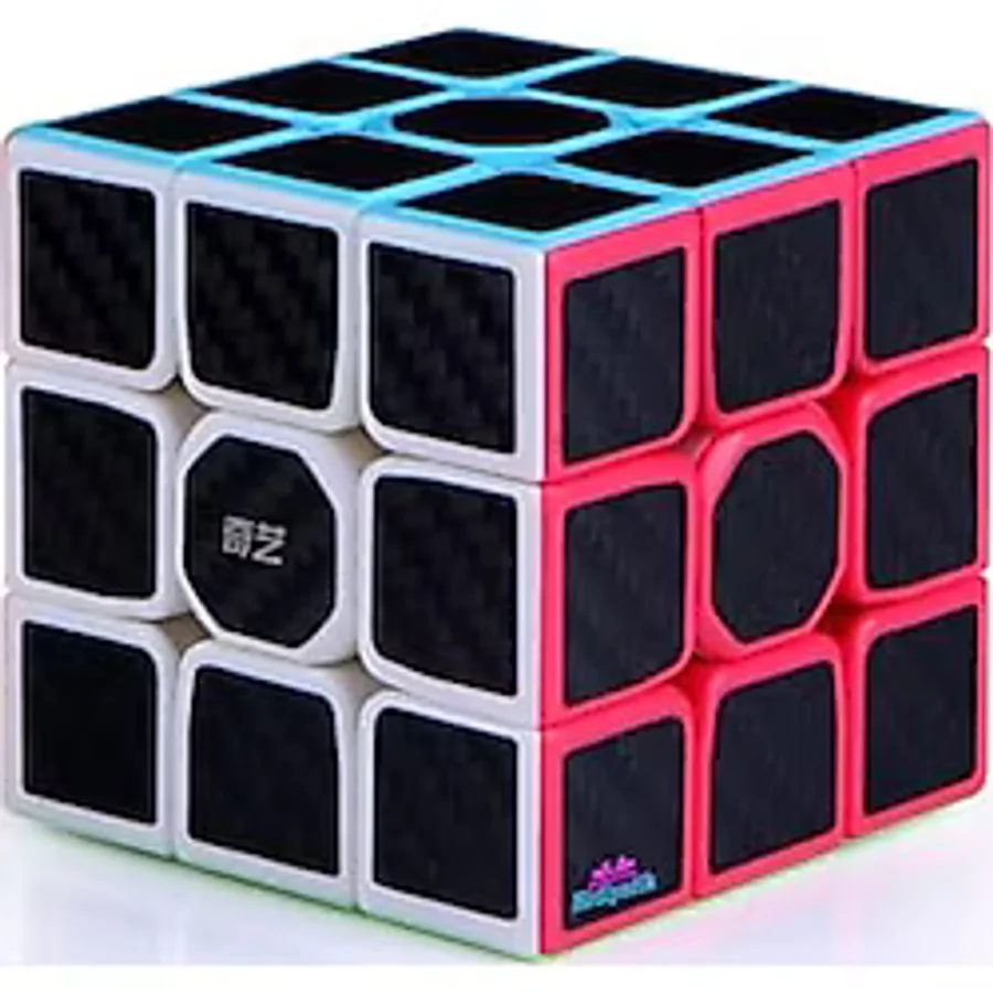 hediyecik Qiyi Warrior S 3x3 Karbon Fiber Zeka Küpü Akıl Küpü Rübik Küp