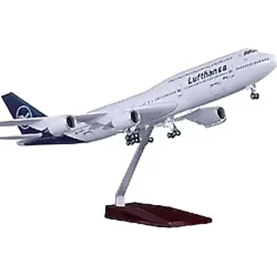 Hediyelik Maket Uçaklar - Lufthansa 1:160 Ölçek Model Uçak Dekoratif Koleksiyon ve Hediye 47 CM