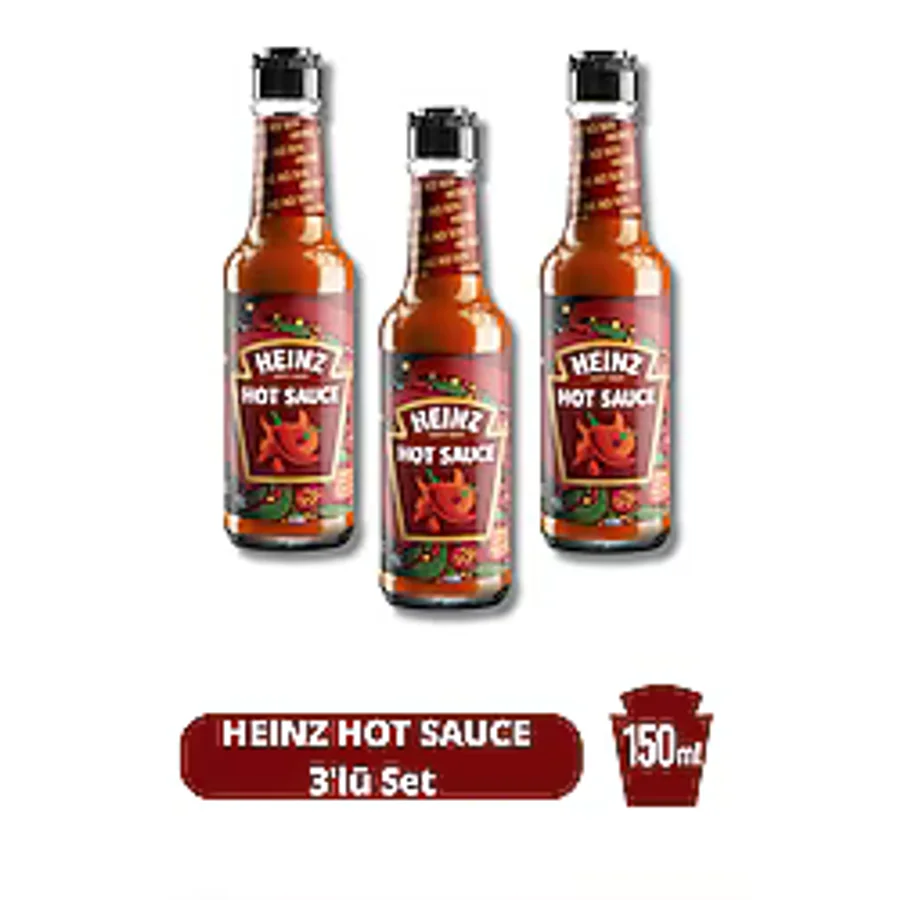 Heinz Acı Sos 150 ML 3'Lü Set