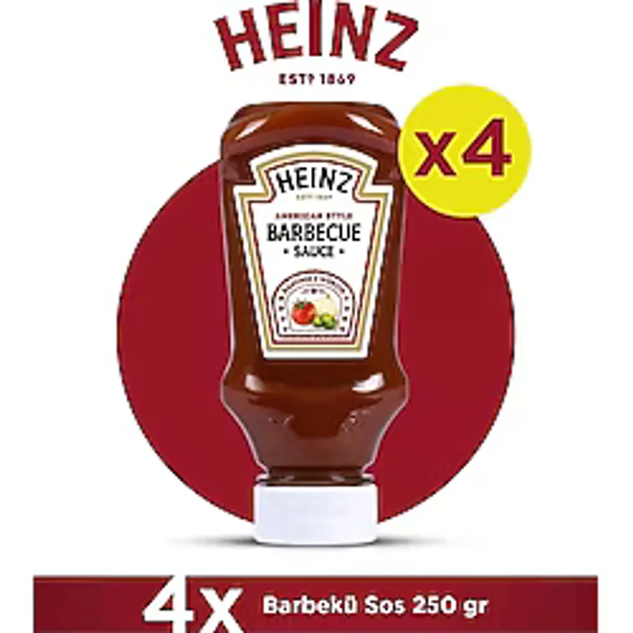 Heinz Barbekü Sos 250 Gr - 4'lü Paket