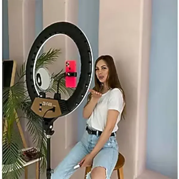 HEJARON A+ Kalite Megalux Ring Light Led Işık Halkası 21 Inç Profesyonel Influencer Işığı Ve 210 Cm Monopod