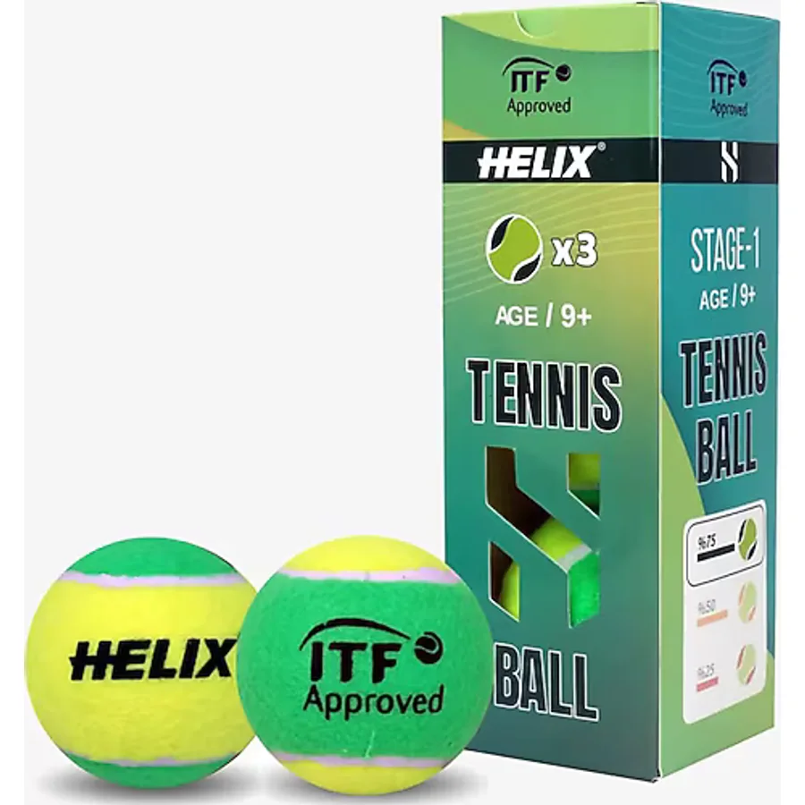 Helix 9+ Yaş ITF Onaylı Tenis Topu