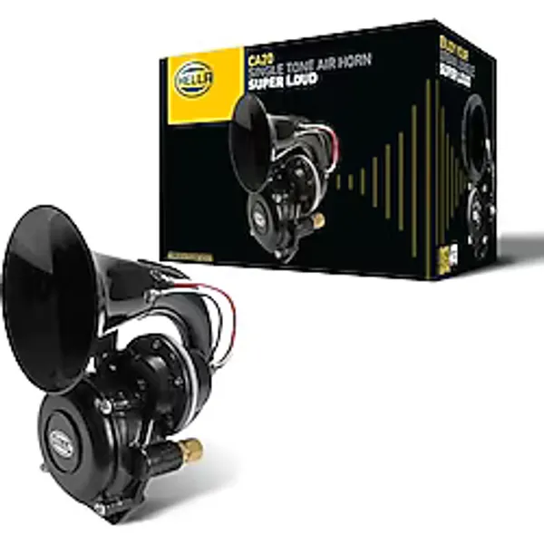 Hella Korna Ca20-115Db(A) - Frekans Aralığı: 400Hz - Yüksek Ses - Elektrikli Pnömatik - Ece Onaylı - Gövde Rengi: Siyah - Miktar: 1 Horn