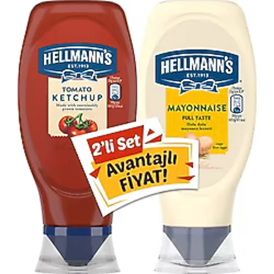 Hellmann's İkili Set Ketçap 460 G + Mayonez 385 G