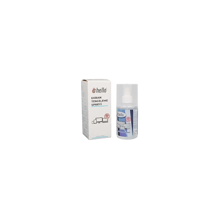 Hello HL-27270 200ML Profesyonel Ekran Temizleyici Sprey Telefon Tablet Tv ve Laptop Temizleme Solüsyonu - 1 - Beyaz - 1 Adet