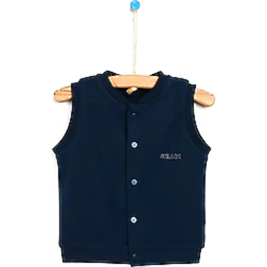 HelloBaby Basic Erkek Bebek Ribanalı Yelek