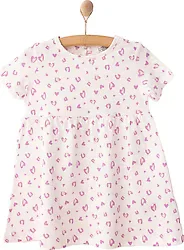 HelloBaby Basic Leopar Desenli Bebek Elbise