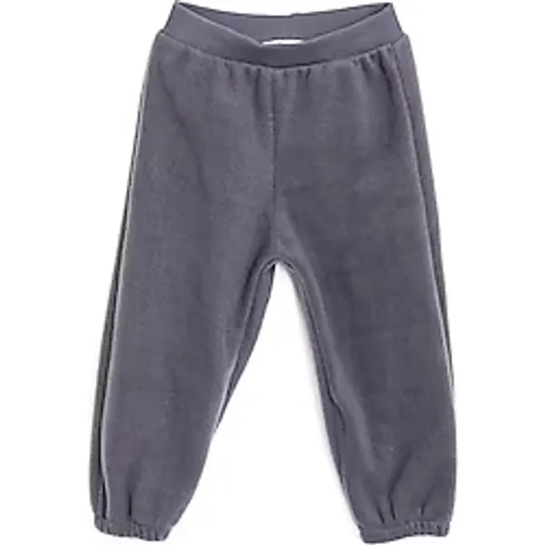 HelloBaby Erkek Bebek Basic Pantolon Polar Ribanalı Paça Koyu Gri 6 Ay