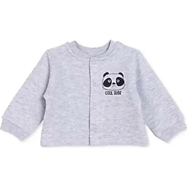 HelloBaby Hayvan Baskılı Çıtçıtlı Erkek Bebek Hırka