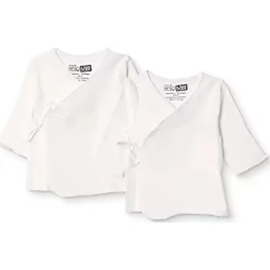 HelloBaby HelloBaby Unisex İç Zıbın Bağcıklı Zarf Yaka Uzun Kol