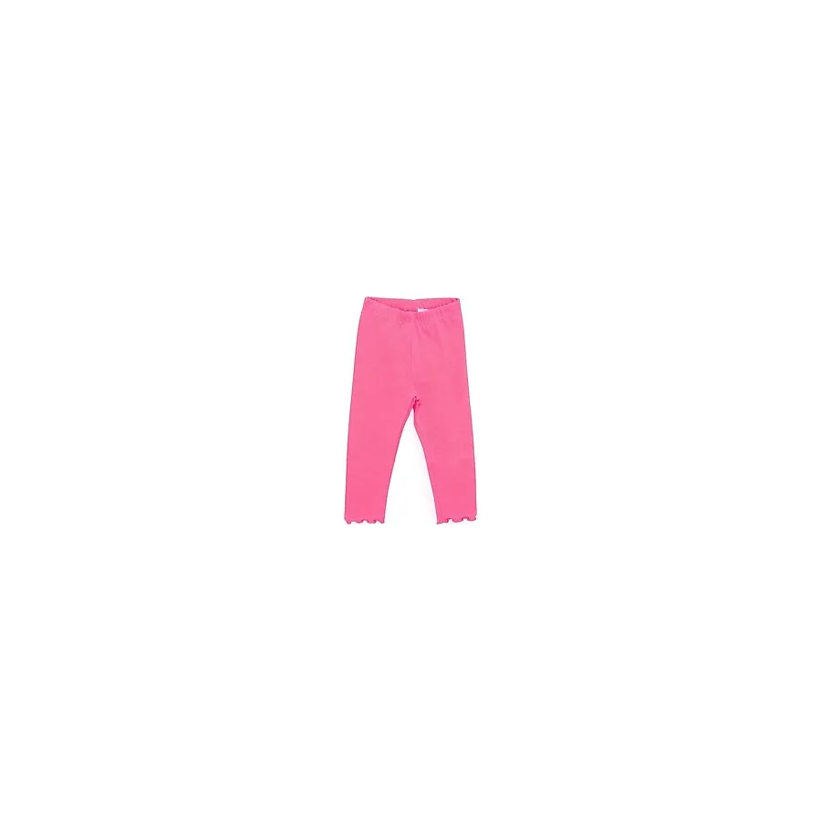 HelloBaby Kız Bebek Basic Tayt Reçme Paça Koyu Pembe 6 Ay