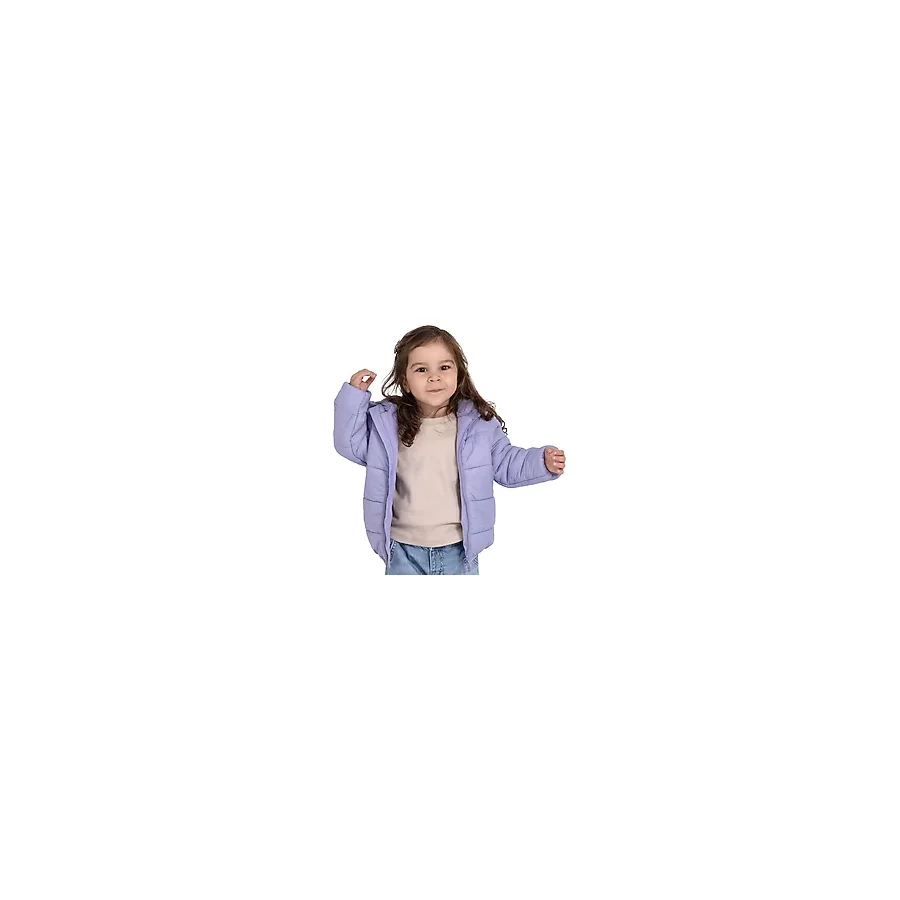 HelloBaby Kız Bebek Mont Fermuarlı Kapüşonlu Uzun Kol 9 - 12 Ay