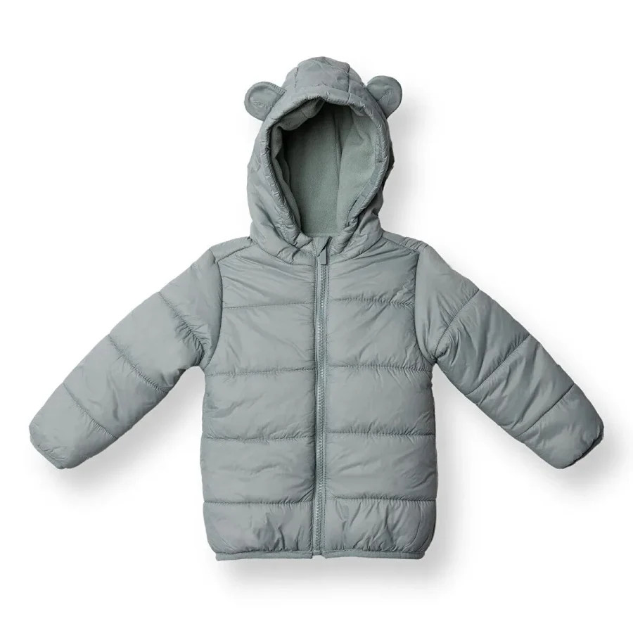 HelloBaby Kız Bebek Mont Fermuarlı Uzun Kol
