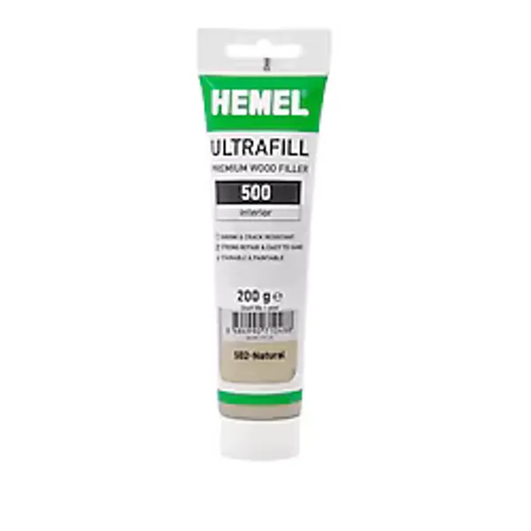 Hemel Ultrafill Premium İç Mekan Ahşap Tamir Macunu Su Bazlı Naturel Krem 200 gr