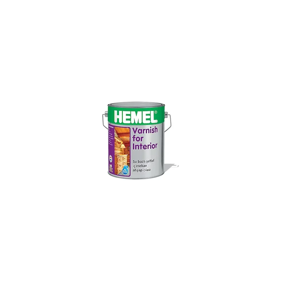 Hemel Varnish For Interior 2.5 lt Su Bazlı Vernik