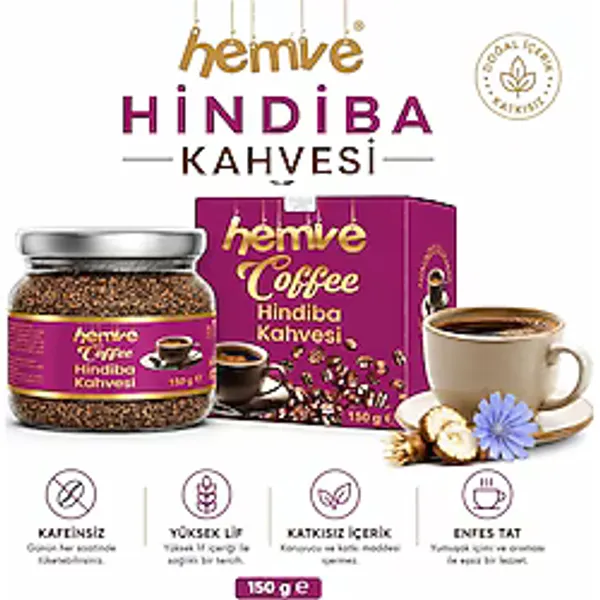 HEMVE Hindiba Kahvesi 1 Aylık - (60 Kullanım) Net 150gr