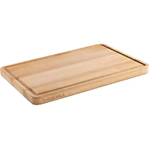HENCKELS by ZWILLING Kesme tahtası ahşap kesme tahtası, 40 x 27,5 x 2,5 cm, meyve suyu oluğu, çift taraflı kullanılabilir