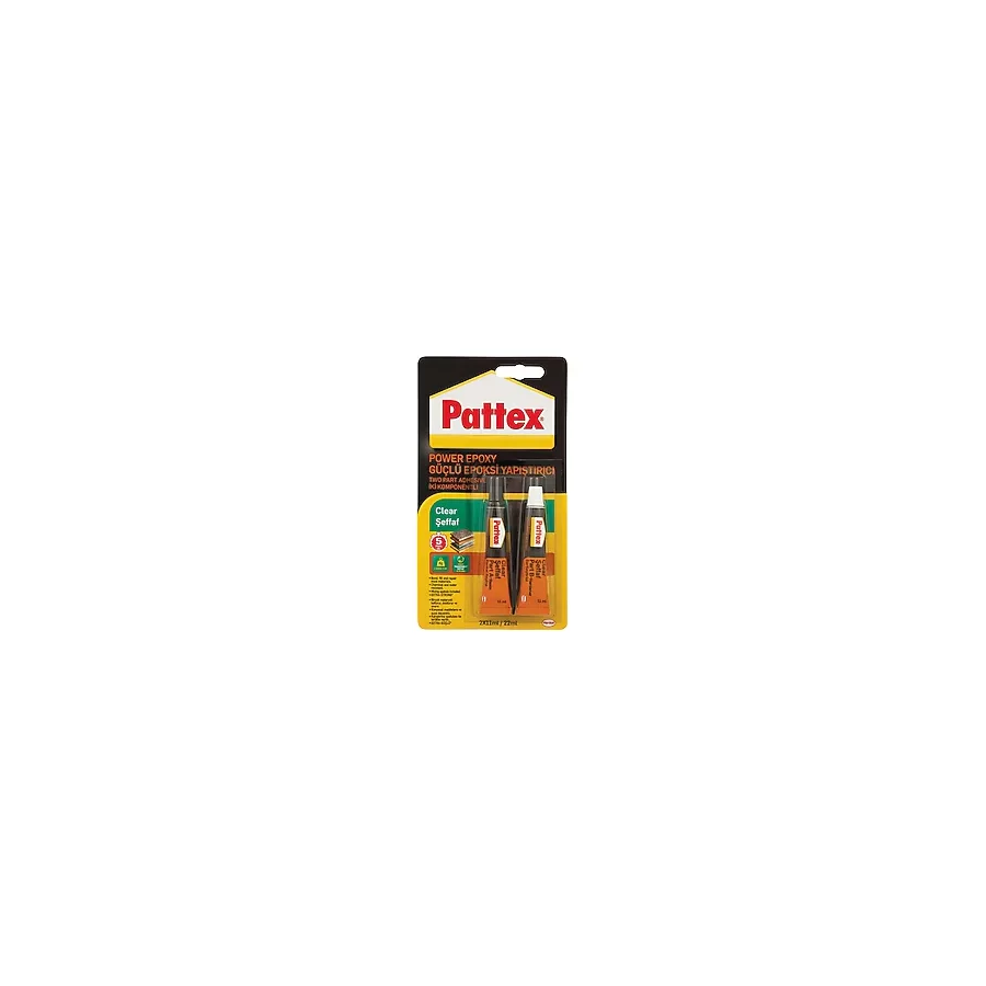 Henkel Pattex Power Epoxy Güçlü Epoksi Yapıştırıcı Şeffaf 24 gr 2 x 11 ml
