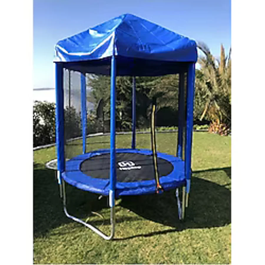 HEPİTOP 183 Cm Outdoor Bahçe Tipi Trambolin File Korumalı Büyük Boy Çatılı Trambolin 183cm