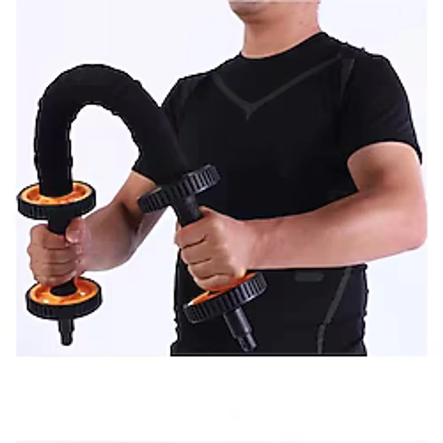 Hepitop 3İn1 Ab Wheel Tekerlekli Mekik Aleti Elastik Fitness Bar Kol Ve Karın Kasları Bük Bük Egzersiz Aleti