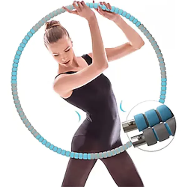 Hepitop 8 Parça Ağırlıklı Metal Hulahop Büyük Boy 85 Cm Çapında 750 Gr Hula Hoop