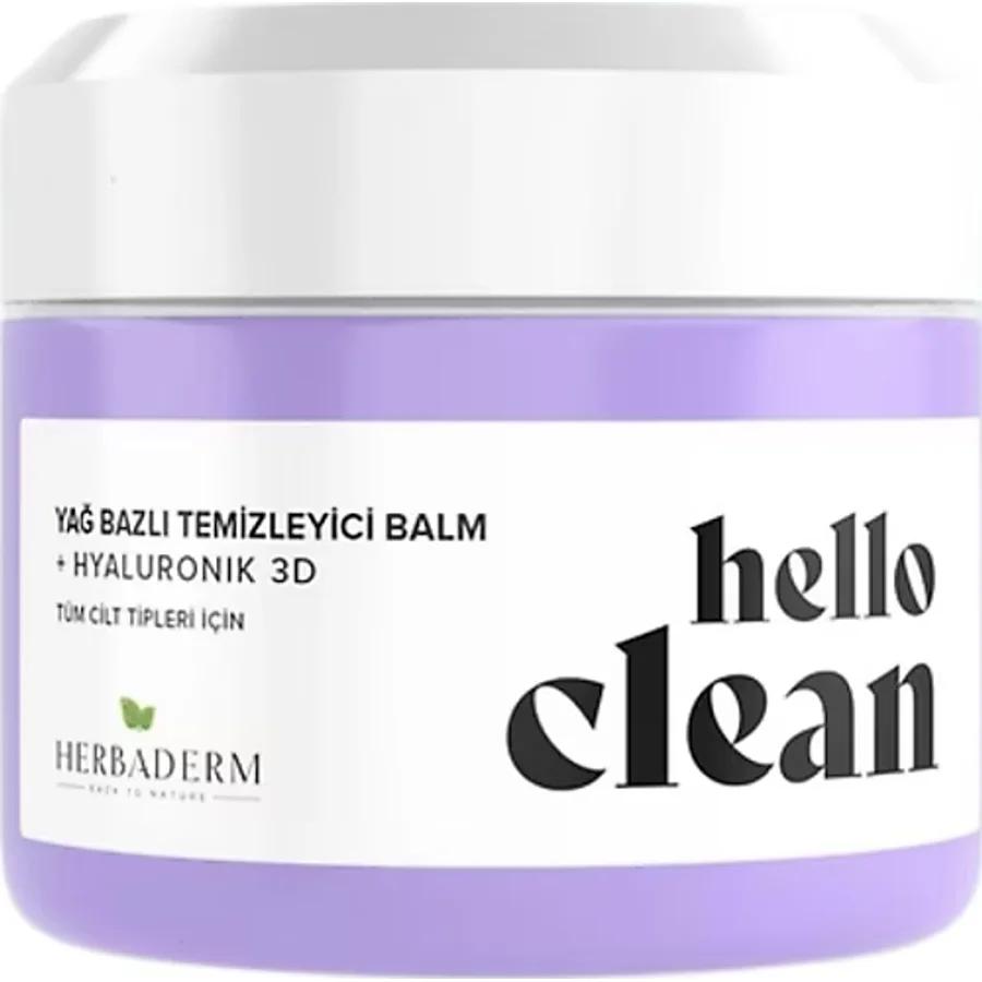 Herbaderm Hello Clean Hyaluronik 3D 100 ml Yağ Bazlı Temizleyici Balm