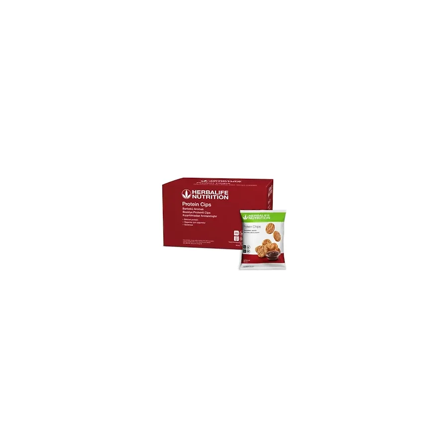 Herbalife Barbekü Aromalı Protein Cips 10 Adet Bezelye Proteini İçeren Glutensiz Fırınlanmış Atıştırmalık
