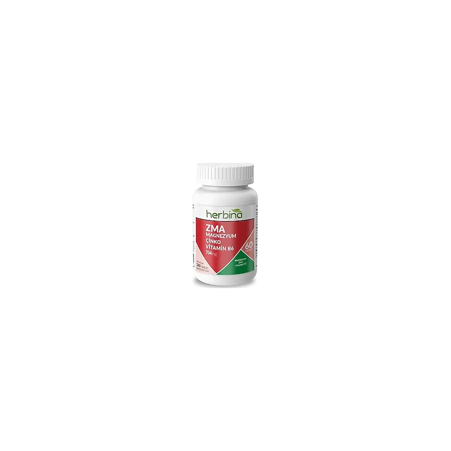 Herbina ZMA Magnezyum Çinko Vitamin B6 180 Kapsül