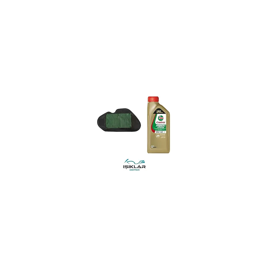 Hero Dash 125 Castrol Yağ Ve Hava Filtre Bakım Seti Bs0013