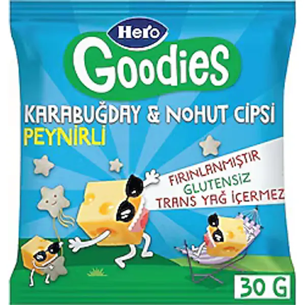 Hero Goodies Peynirli Karabuğday Nohut Cipsi 30 gr