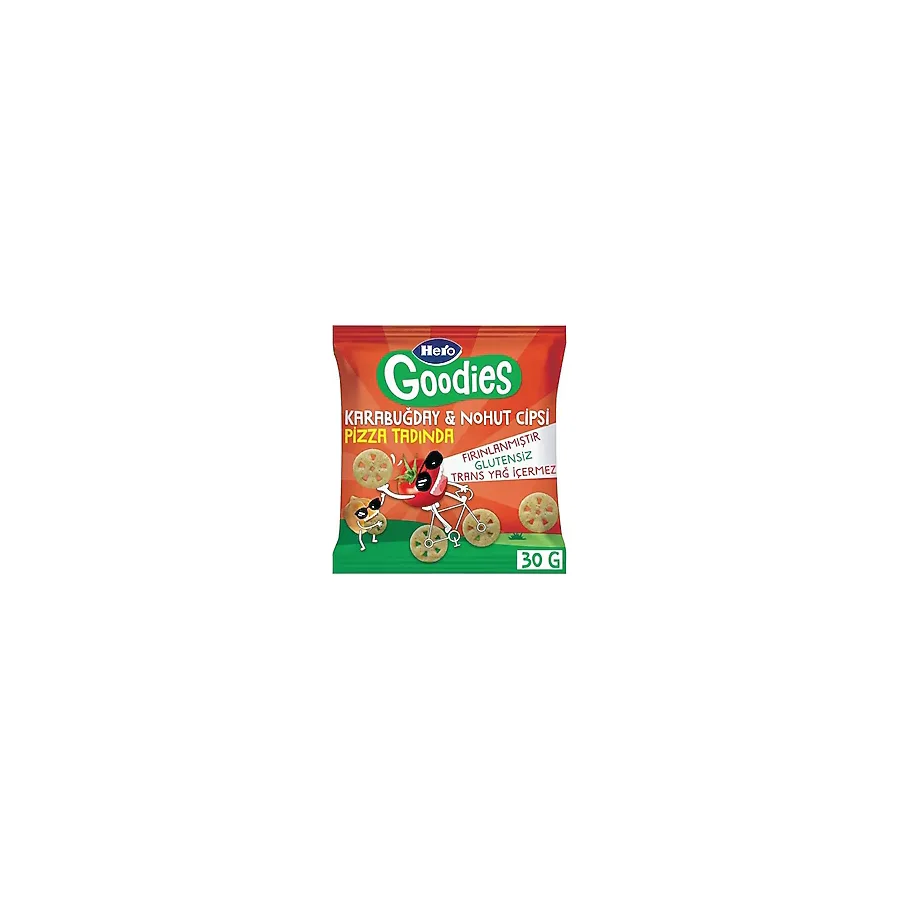 Hero Goodies Pizza Karabuğday Nohut Cips 30 gr