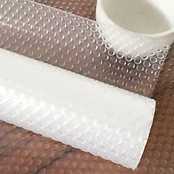 Herseyygüzell Dolap Içi Eva Raf Örtüsü Kaymaz Pıtırcık En 45CM - 1 m - Şeffaf